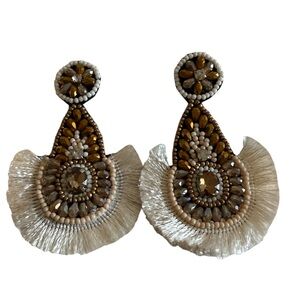 Chic Beaded Fringe Earrings